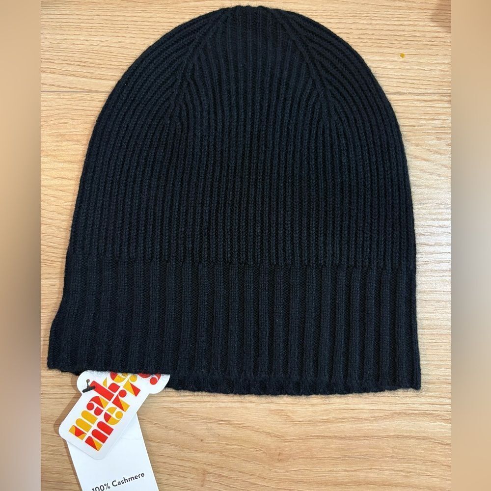 NWT Nordstrom Cashmere Beanie Black